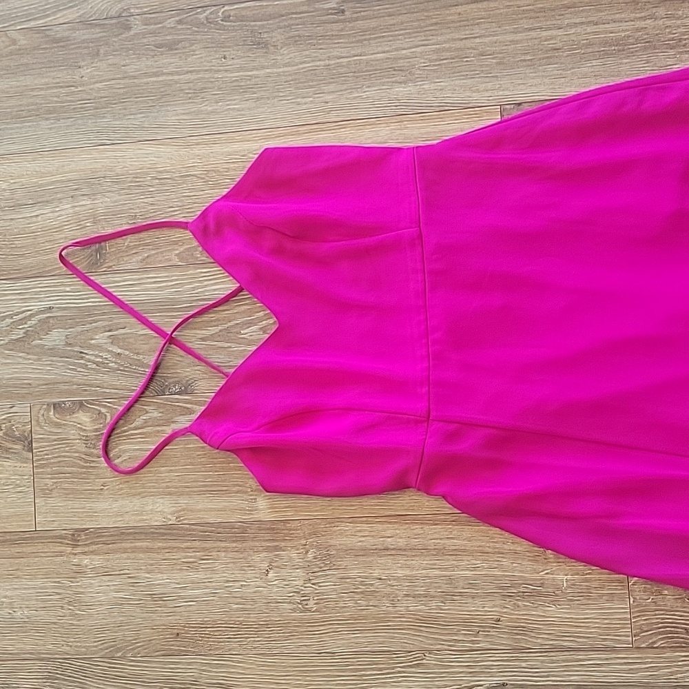 Lulu's Fuchsia Ruffle-Hem Maxi Dress - Picture 3 of 6
